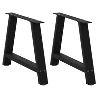 Kavos staliuko kojelės, A formos, 2 vnt., juodos, 70x(42 - 43) cm, plienas - Namų Idėja