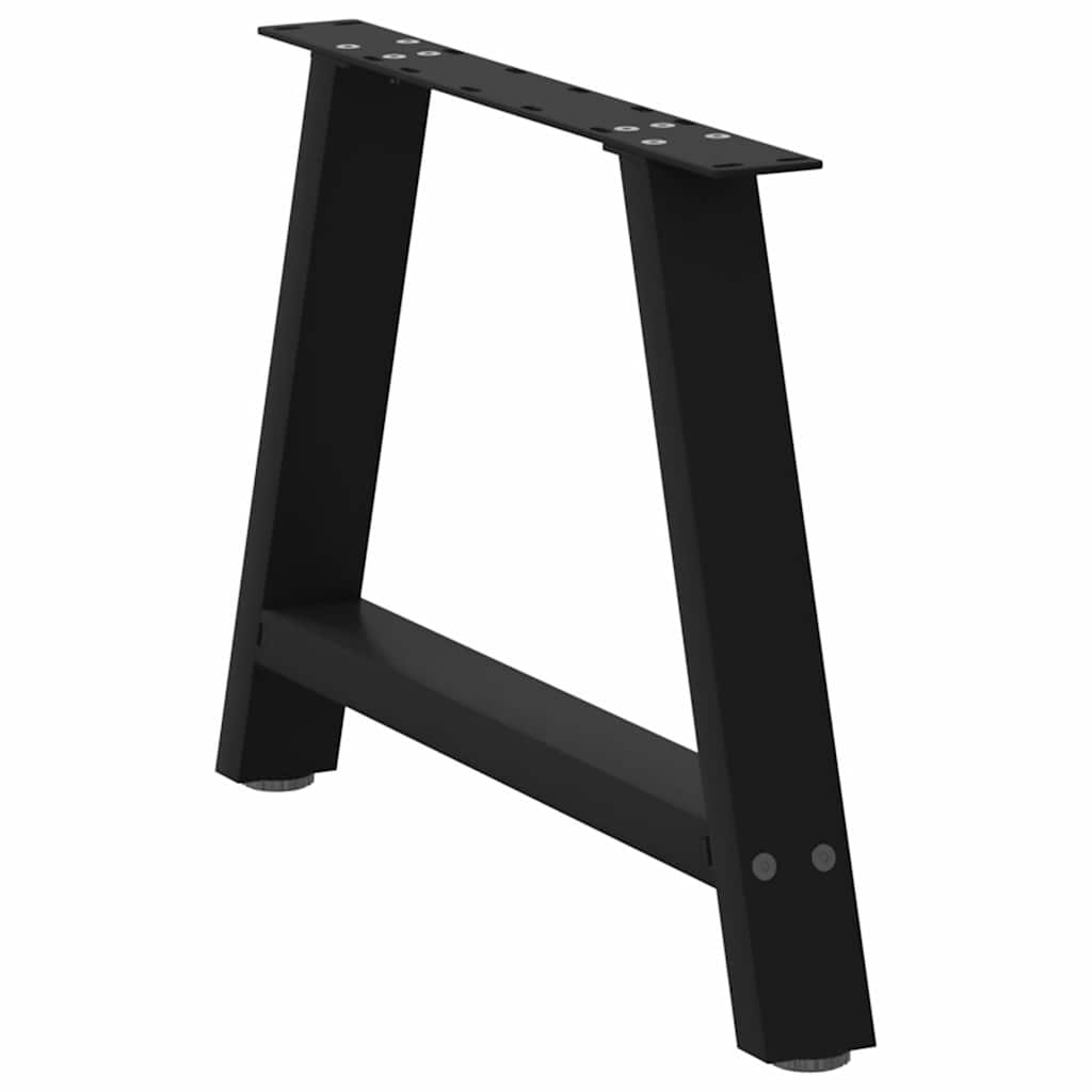 Kavos staliuko kojelės, A formos, 2 vnt., juodos, 70x(42 - 43) cm, plienas - Namų Idėja