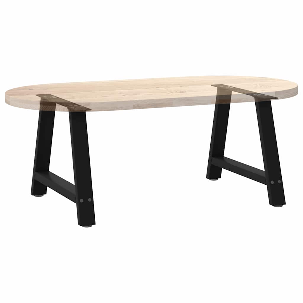 Kavos staliuko kojelės, A formos, 2 vnt., juodos, 70x(42 - 43) cm, plienas - Namų Idėja
