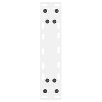 Kavos staliuko kojelės, baltos, 2 vnt., 28x(42 - 43) cm, plienas - Namų Idėja