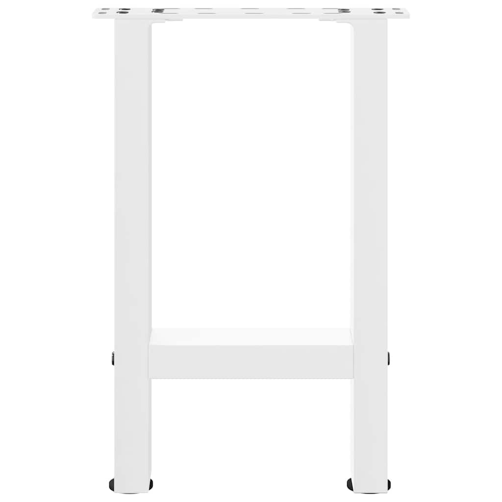 Kavos staliuko kojelės, baltos, 2 vnt., 28x(42 - 43) cm, plienas - Namų Idėja