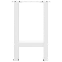 Kavos staliuko kojelės, baltos, 2 vnt., 28x(42 - 43) cm, plienas - Namų Idėja