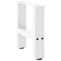 Kavos staliuko kojelės, baltos, 2 vnt., 30x(30 - 31) cm, plienas - Namų Idėja