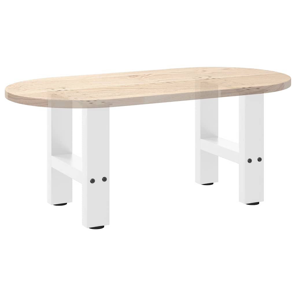 Kavos staliuko kojelės, baltos, 2 vnt., 30x(30 - 31) cm, plienas - Namų Idėja