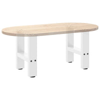 Kavos staliuko kojelės, baltos, 2 vnt., 30x(30 - 31) cm, plienas - Namų Idėja