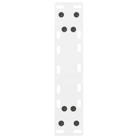 Kavos staliuko kojelės, baltos, 2 vnt., 38x(42 - 43) cm, plienas - Namų Idėja