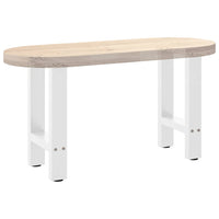 Kavos staliuko kojelės, baltos, 2 vnt., 38x(42 - 43) cm, plienas - Namų Idėja