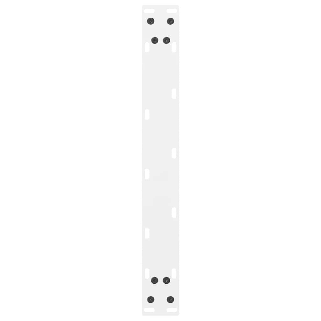 Kavos staliuko kojelės, baltos, 2 vnt., 50x(30 - 31) cm, plienas - Namų Idėja