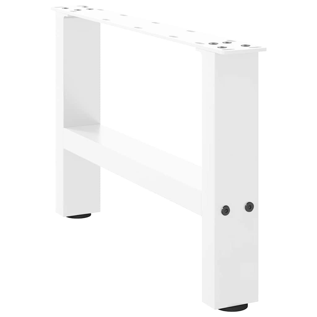 Kavos staliuko kojelės, baltos, 2 vnt., 50x(30 - 31) cm, plienas - Namų Idėja