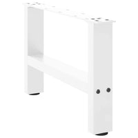 Kavos staliuko kojelės, baltos, 2 vnt., 50x(30 - 31) cm, plienas - Namų Idėja