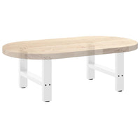 Kavos staliuko kojelės, baltos, 2 vnt., 50x(30 - 31) cm, plienas - Namų Idėja