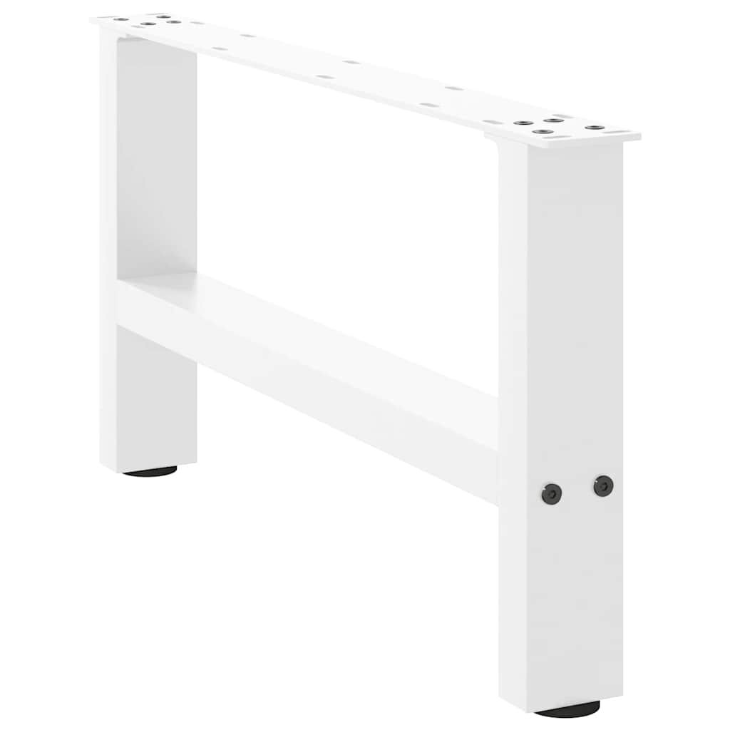 Kavos staliuko kojelės, baltos, 2 vnt., 60x(30 - 31) cm, plienas - Namų Idėja