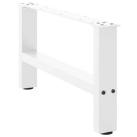 Kavos staliuko kojelės, baltos, 2 vnt., 60x(30 - 31) cm, plienas - Namų Idėja