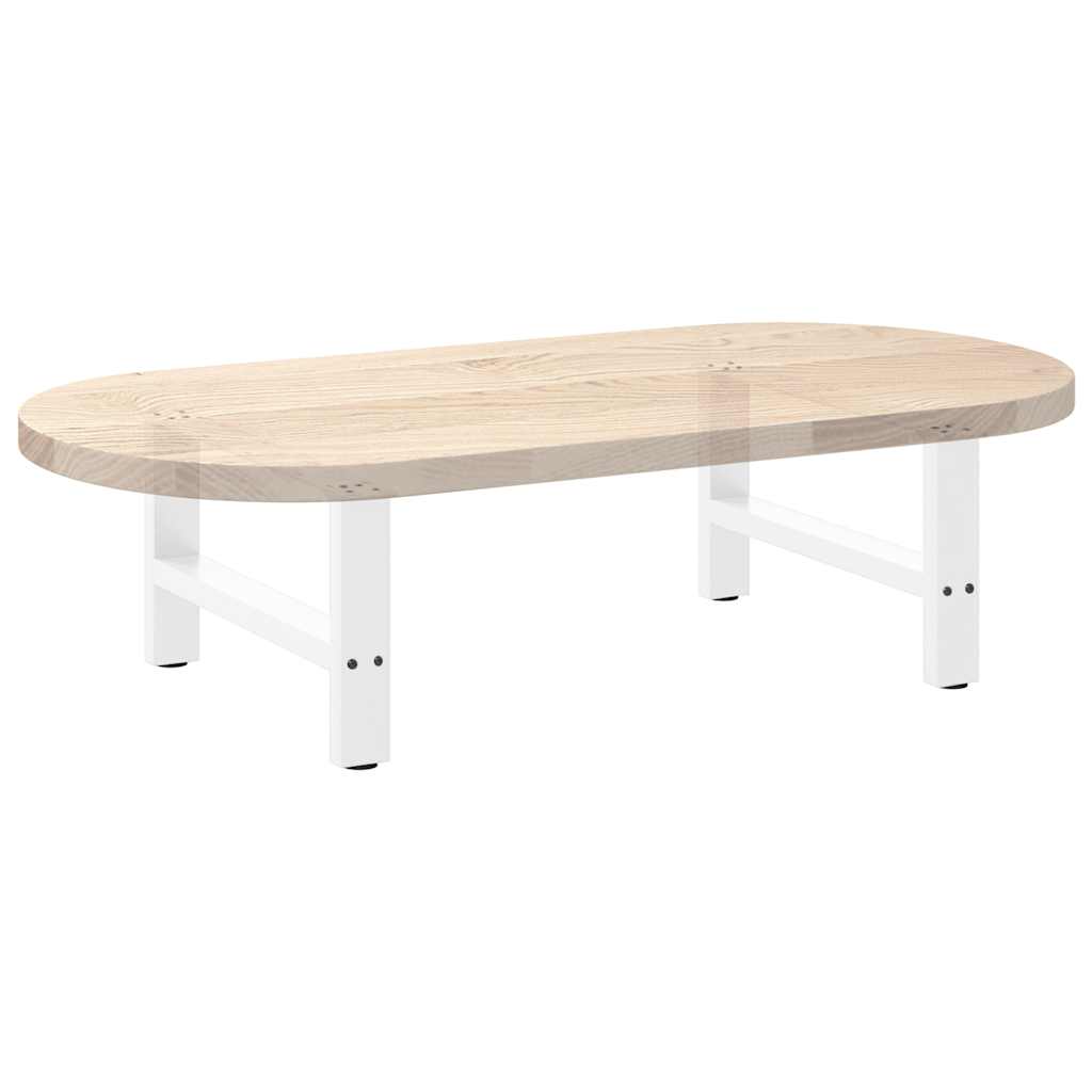 Kavos staliuko kojelės, baltos, 2 vnt., 60x(30 - 31) cm, plienas - Namų Idėja