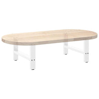 Kavos staliuko kojelės, baltos, 2 vnt., 60x(30 - 31) cm, plienas - Namų Idėja