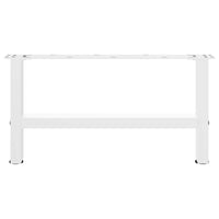Kavos staliuko kojelės, baltos, 2 vnt., 60x(30 - 31) cm, plienas - Namų Idėja