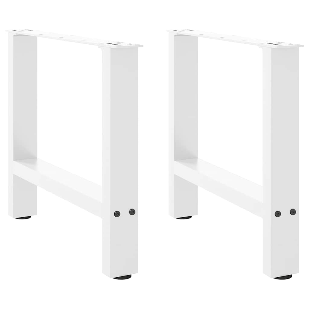 Kavos staliuko kojelės, baltos, 2 vnt., 60x(42 - 43) cm, plienas - Namų Idėja