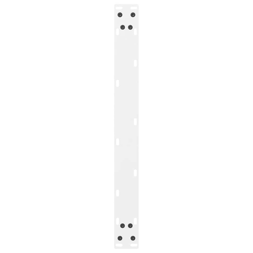 Kavos staliuko kojelės, baltos, 2 vnt., 70x(30 - 31) cm, plienas - Namų Idėja