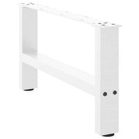 Kavos staliuko kojelės, baltos, 2 vnt., 70x(30 - 31) cm, plienas - Namų Idėja