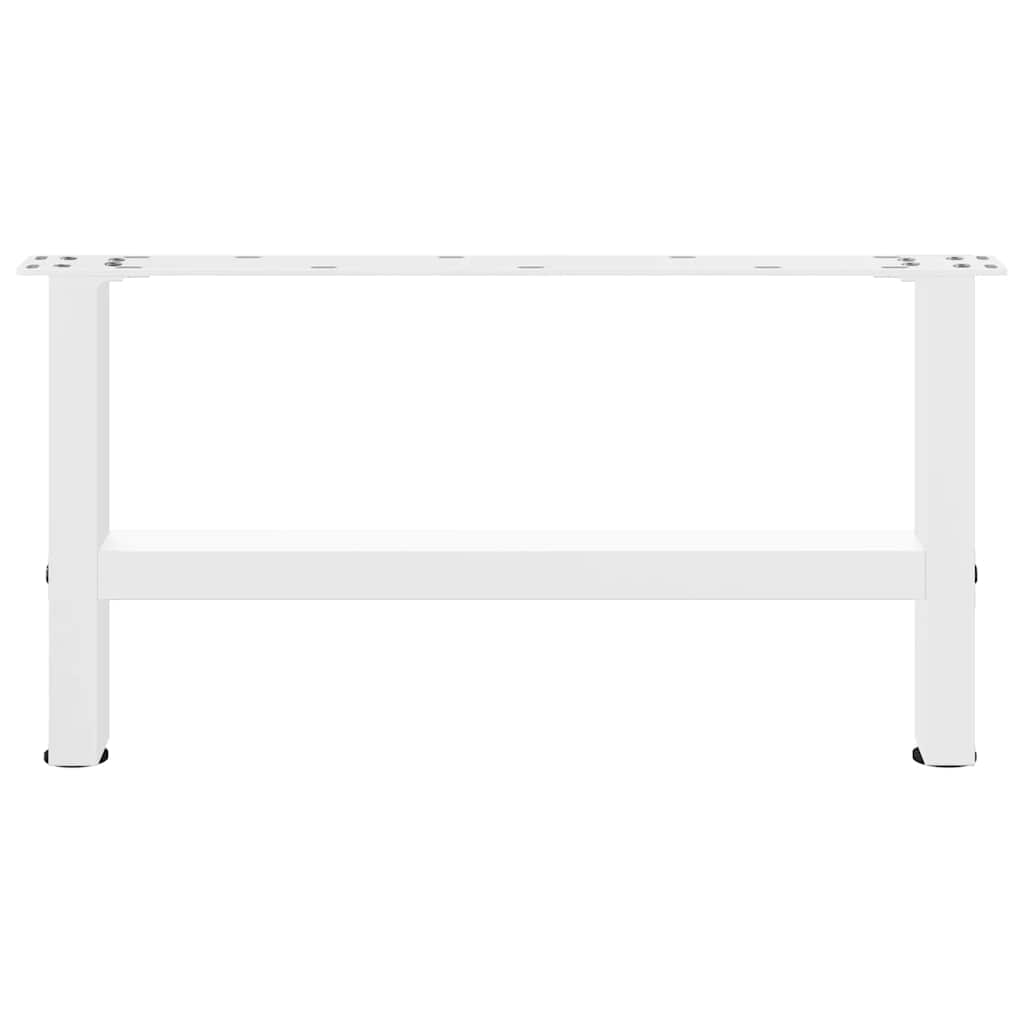 Kavos staliuko kojelės, baltos, 2 vnt., 70x(30 - 31) cm, plienas - Namų Idėja