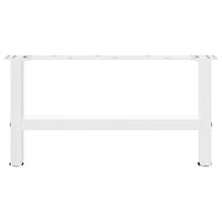 Kavos staliuko kojelės, baltos, 2 vnt., 70x(30 - 31) cm, plienas - Namų Idėja