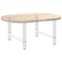 Kavos staliuko kojelės, baltos, 2 vnt., 70x(42 - 43) cm, plienas - Namų Idėja