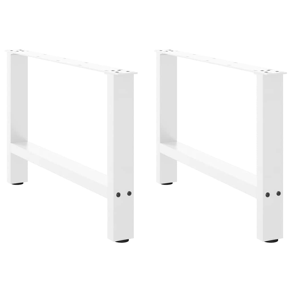 Kavos staliuko kojelės, baltos, 2 vnt., 70x(42 - 43) cm, plienas - Namų Idėja