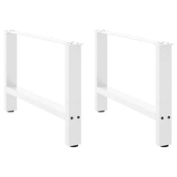 Kavos staliuko kojelės, baltos, 2 vnt., 70x(42 - 43) cm, plienas - Namų Idėja