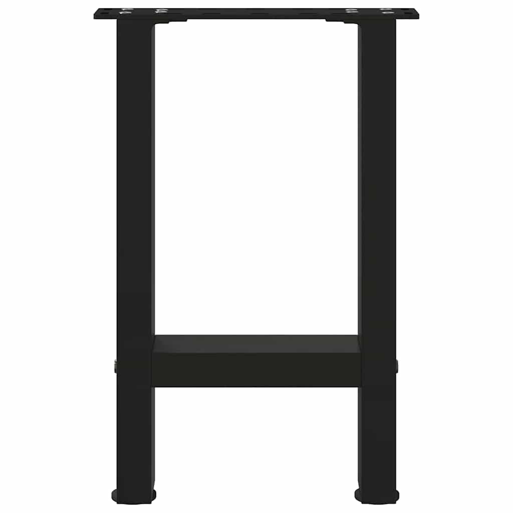 Kavos staliuko kojelės, juodos, 2 vnt., 28x(42 - 43) cm, plienas - Namų Idėja