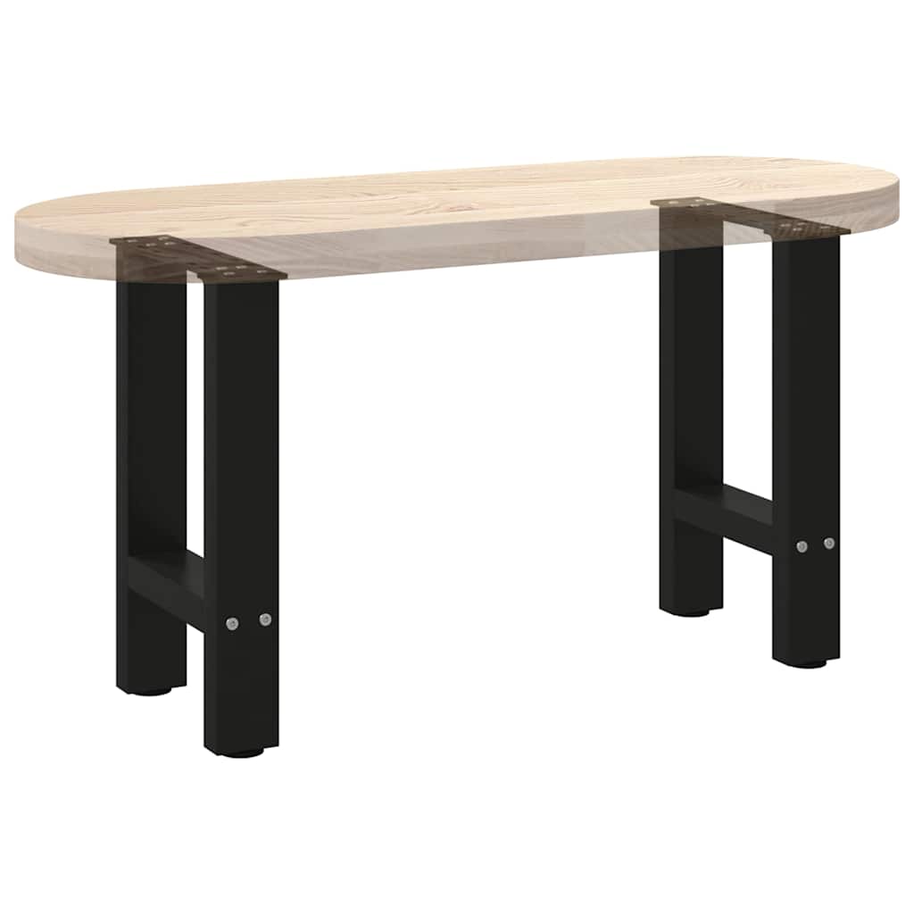 Kavos staliuko kojelės, juodos, 2 vnt., 28x(42 - 43) cm, plienas - Namų Idėja