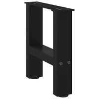 Kavos staliuko kojelės, juodos, 2 vnt., 40x(30 - 31) cm, plienas - Namų Idėja