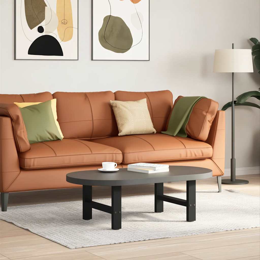 Kavos staliuko kojelės, juodos, 2 vnt., 50x(30 - 31) cm, plienas - Namų Idėja