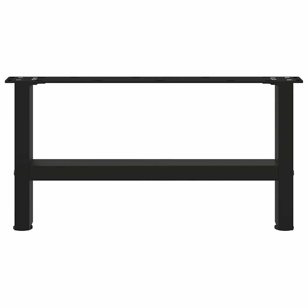 Kavos staliuko kojelės, juodos, 2 vnt., 60x(30 - 31) cm, plienas - Namų Idėja