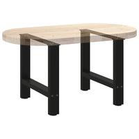 Kavos staliuko kojelės, juodos, 2 vnt., 60x(42 - 43) cm, plienas - Namų Idėja
