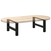 Kavos staliuko kojelės, juodos, 2 vnt., 70x(30 - 31) cm, plienas - Namų Idėja