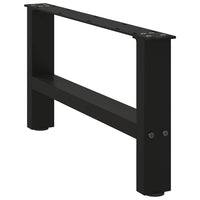 Kavos staliuko kojelės, juodos, 2 vnt., 70x(30 - 31) cm, plienas - Namų Idėja