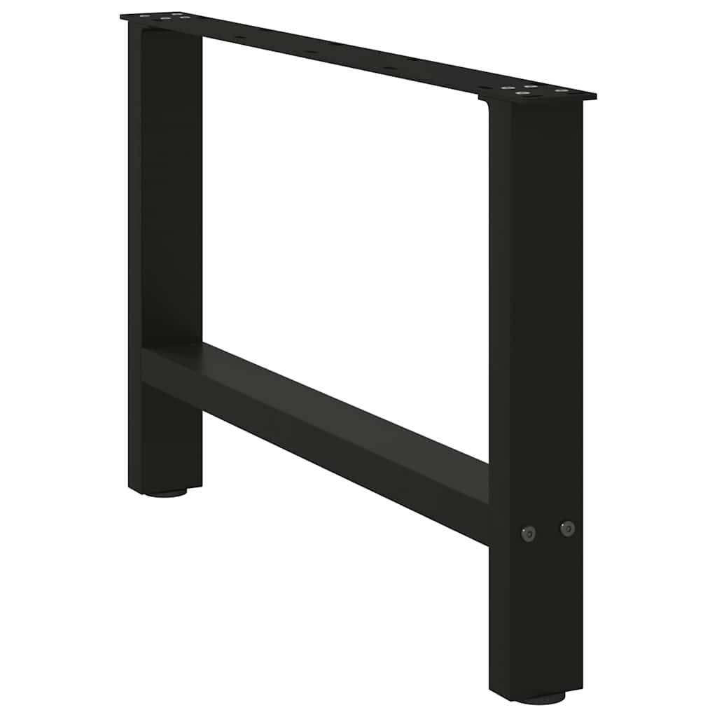 Kavos staliuko kojelės, juodos, 2 vnt., 70x(42 - 43) cm, plienas - Namų Idėja