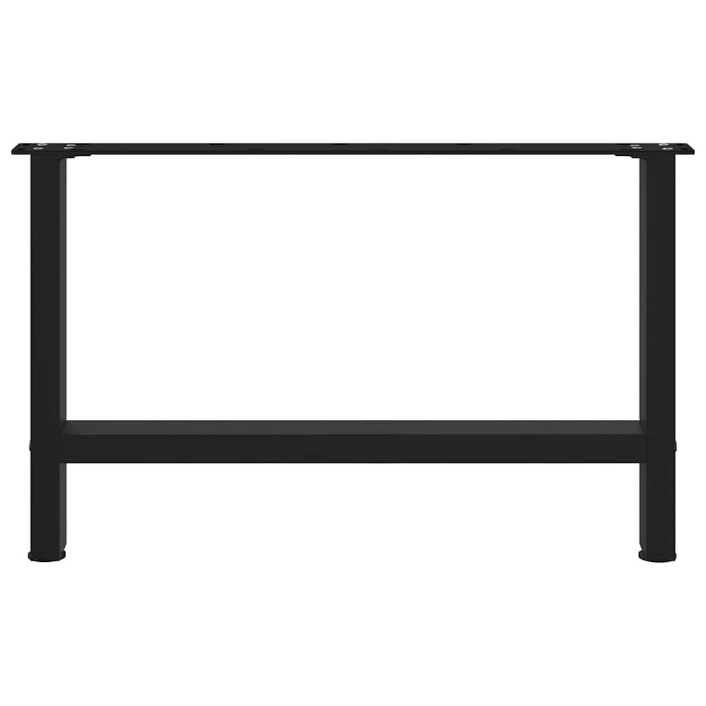 Kavos staliuko kojelės, juodos, 2 vnt., 70x(42 - 43) cm, plienas - Namų Idėja