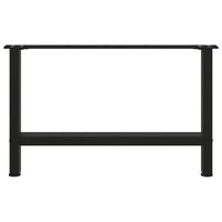 Kavos staliuko kojelės, juodos, 2 vnt., 70x(42 - 43) cm, plienas - Namų Idėja