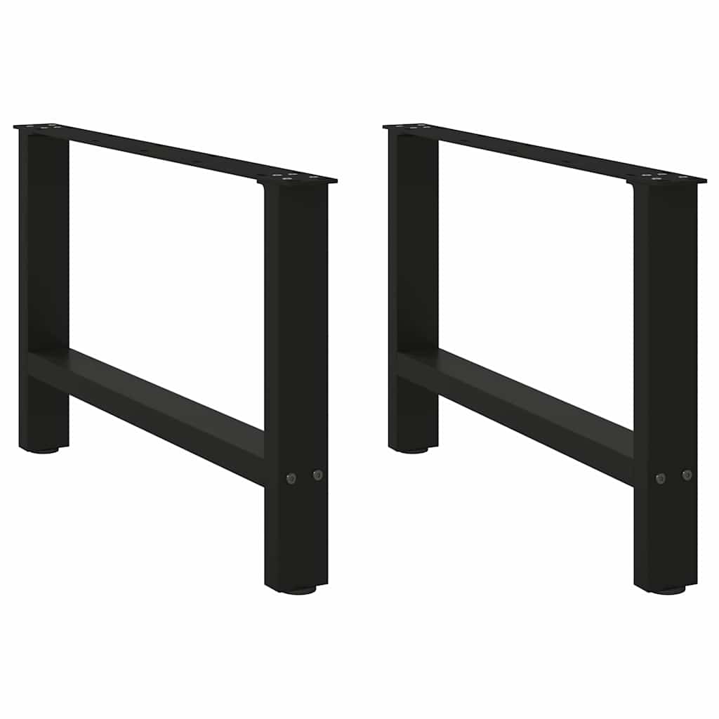 Kavos staliuko kojelės, juodos, 2 vnt., 70x(42 - 43) cm, plienas - Namų Idėja