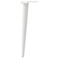 Kavos staliuko kojelės, kūginės, 4 vnt., baltos, 30 - 31 cm, plienas - Namų Idėja