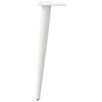Kavos staliuko kojelės, kūginės, 4 vnt., baltos, 30 - 31 cm, plienas - Namų Idėja
