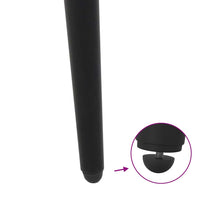 Kavos staliuko kojelės, kūginės, 4 vnt., juodos, 30 - 31 cm, plienas - Namų Idėja