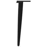Kavos staliuko kojelės, kūginės, 4 vnt., juodos, 30 - 31 cm, plienas - Namų Idėja