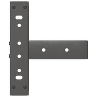 Kavos staliuko kojelės, T formos, 2 vnt., antracito spalvos, 38x25x(42 - 43) cm, plienas - Namų Idėja