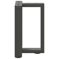 Kavos staliuko kojelės, T formos, 2 vnt., antracito spalvos, 38x25x(42 - 43) cm, plienas - Namų Idėja