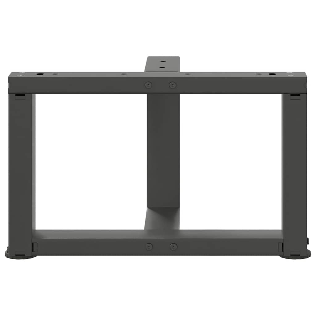 Kavos staliuko kojelės, T formos, 2 vnt., antracito spalvos, 40x25x(30 - 31) cm, plienas - Namų Idėja