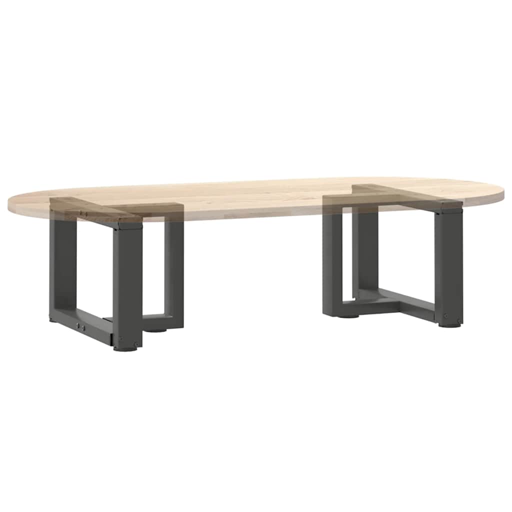 Kavos staliuko kojelės, T formos, 2 vnt., antracito spalvos, 40x25x(30 - 31) cm, plienas - Namų Idėja