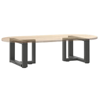 Kavos staliuko kojelės, T formos, 2 vnt., antracito spalvos, 40x25x(30 - 31) cm, plienas - Namų Idėja