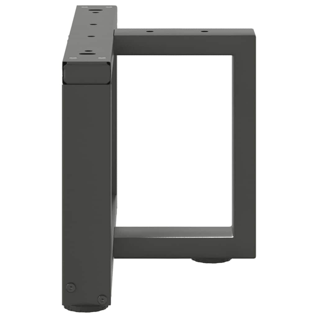 Kavos staliuko kojelės, T formos, 2 vnt., antracito spalvos, 40x25x(30 - 31) cm, plienas - Namų Idėja